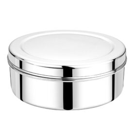 SEGA,See Through Stainless Steel Masala Dabba/Spices box with a plate seperator - Image 4