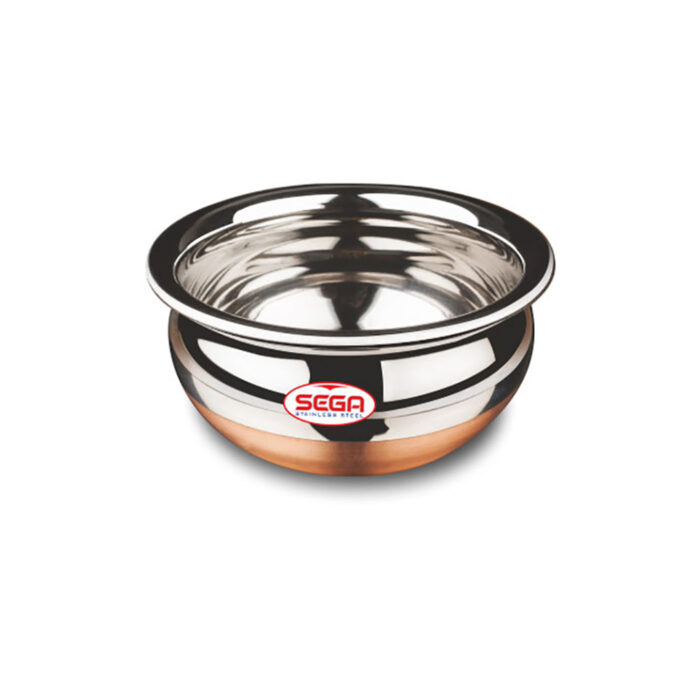 Stainless Steel Copper Bottom Chetty, Cooking Serving Bowl, Cookware Set