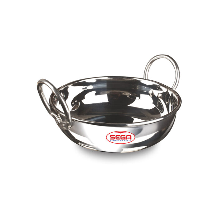 Sega, Stainless steel Kadai, heavy guage vessel for cooking