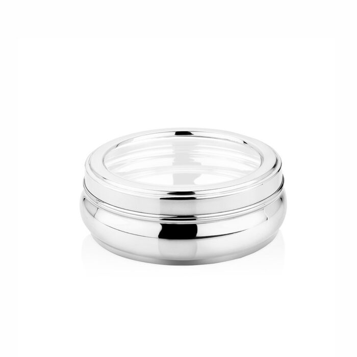 SEGA,See Through Puri Dabba for Kitchen Storage, Transparent Container for Snacks