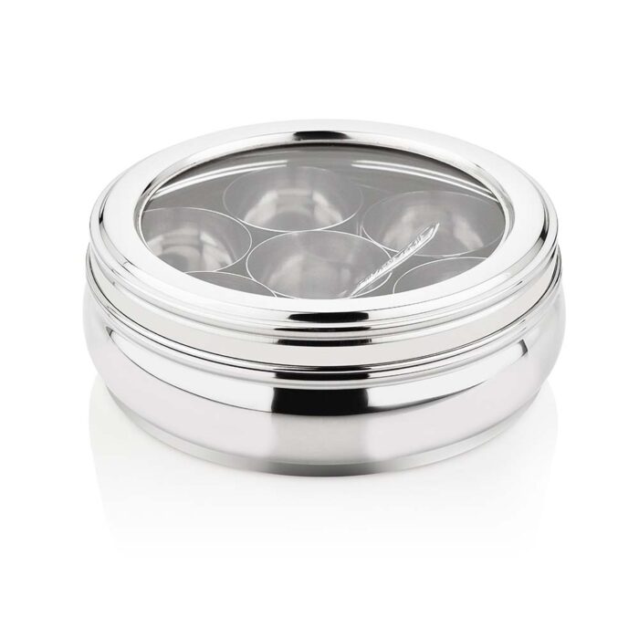 SEGA,See Through Stainless Steel Masala Dabba/Spices box